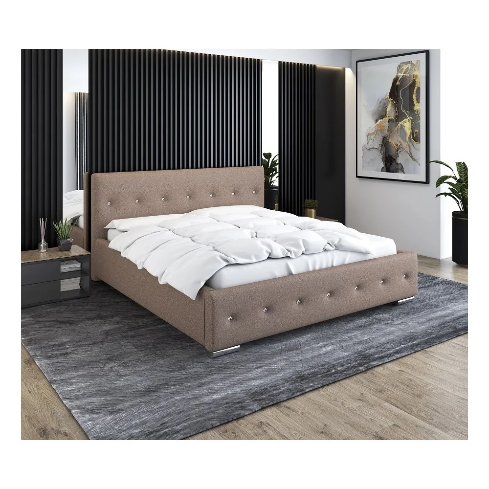 Łóżko tapicerowane Alexis +stelaż +pojemnik na pościel Łóżko tapicerowane Alexis +stelaż +pojemnik na pościel