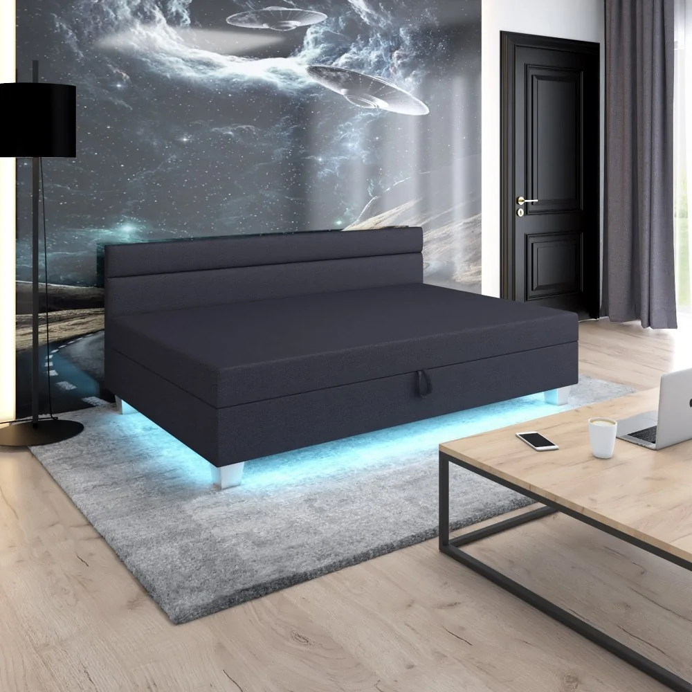 Łóżko Tapczan Led jednoosobowy młodzieżowy Matylda +bok Łóżko Tapczan Led jednoosobowy młodzieżowy Matylda +bok