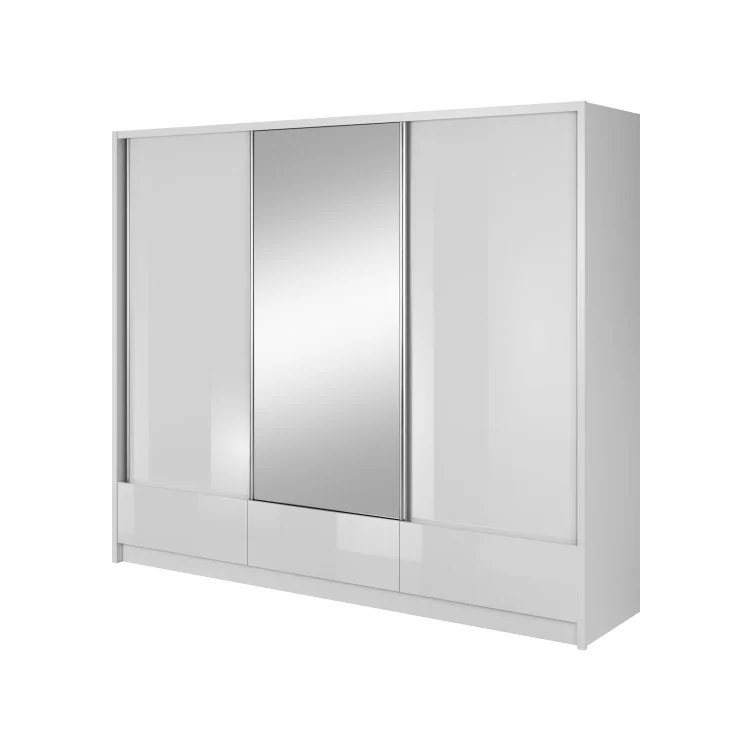 Szafa Aria 1 biała 250cm z lustrem