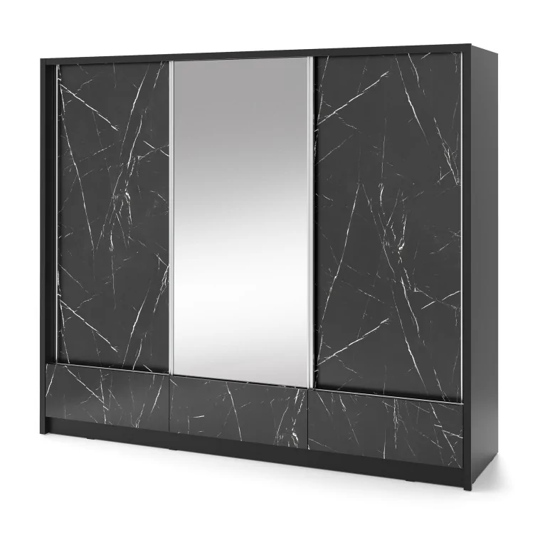 Szafa Aria 1 Marmur 250cm z lustrem