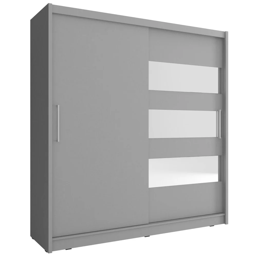 Szafa Maja 3 z lustrem grafit 200 cm