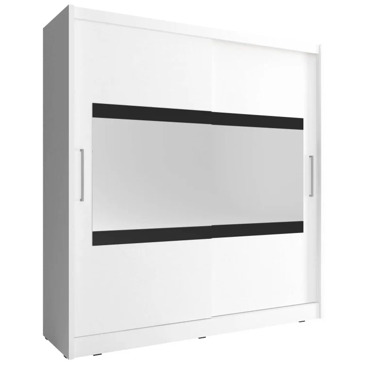 Szafa Maja 4 z lustrem biała 200 cm
