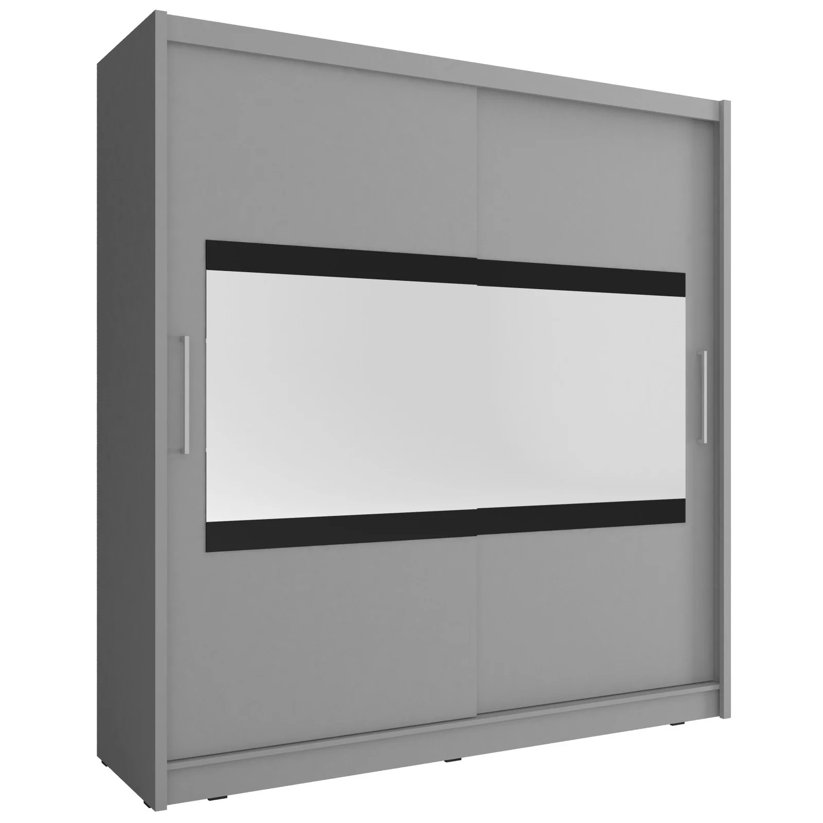 Szafa Maja 4 z lustrem grafit 200 cm