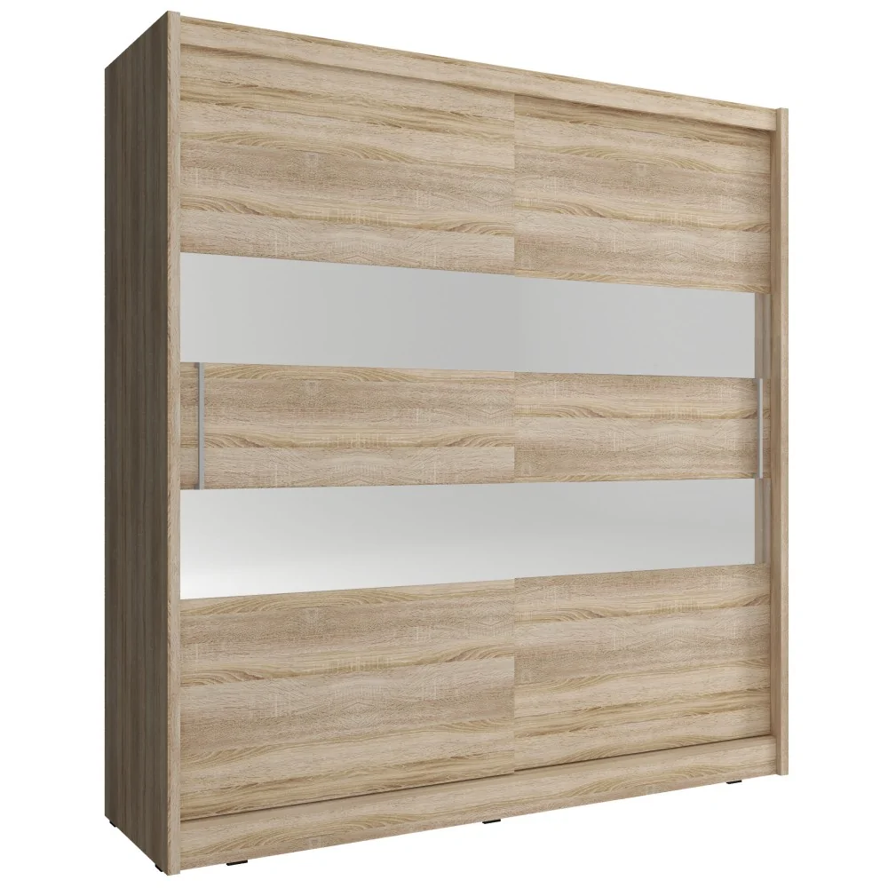 Szafa Maja 2 z lustrami 180 cm sonoma