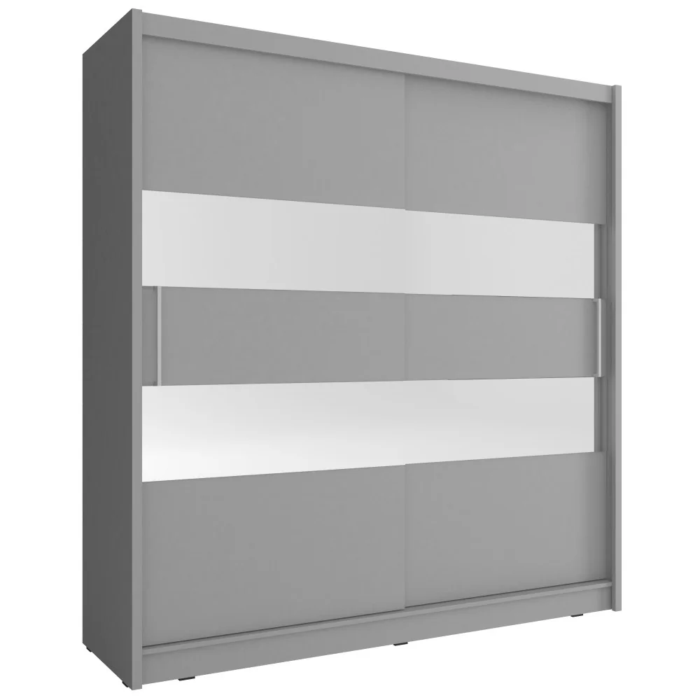 Szafa Maja 2 z lustrami 180 cm grafit