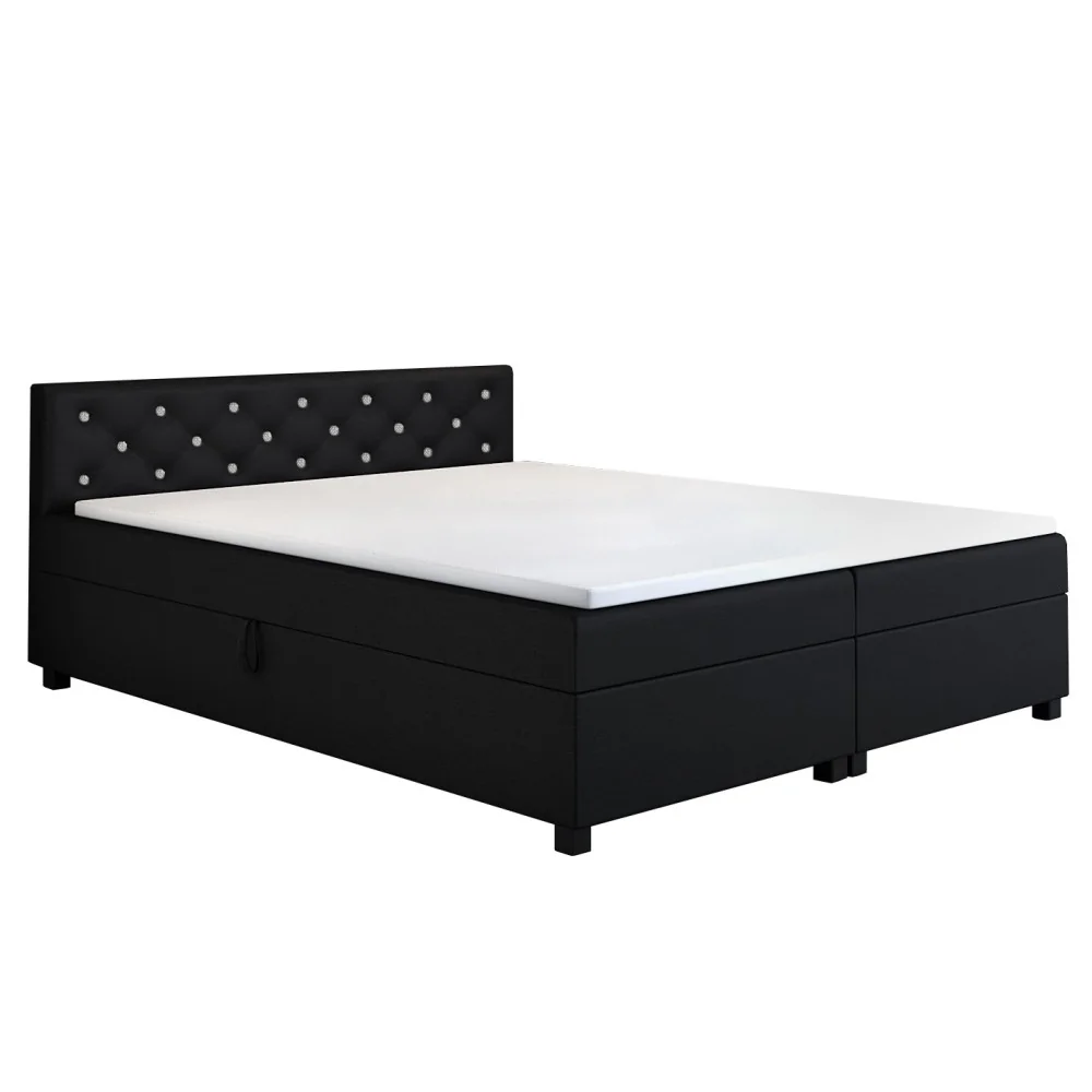 Tapczan dwuosobowy 140/200 Princess Czarny