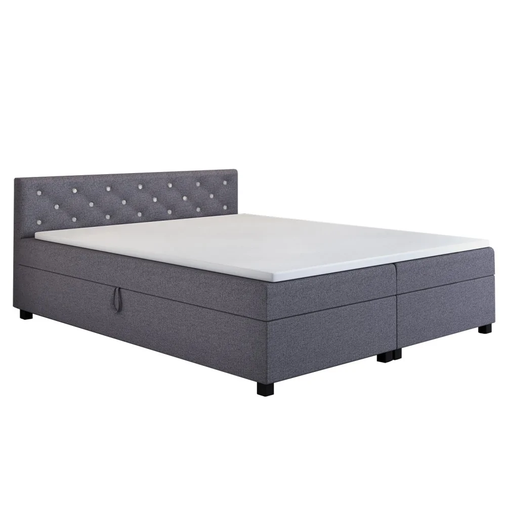 Tapczan dwuosobowy 180/200 Princess Szary Tapczan dwuosobowy 180/200 Princess Szary