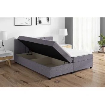 Tapczan dwuosobowy z pojemnikiem na pościel 160x200 Łóżko do sypialni Leo Tapczan dwuosobowy z pojemnikiem na pościel 160x200 Łóżko do sypialni Leo