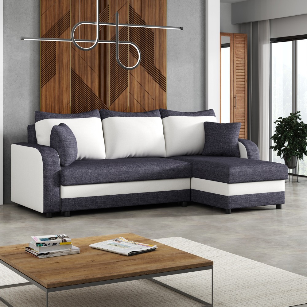 Narożnik rozkładany Otto+ Nowoczesna kanapa narożna z funkcją spania Narożnik rozkładany Otto+ Nowoczesna kanapa narożna z funkcją spania