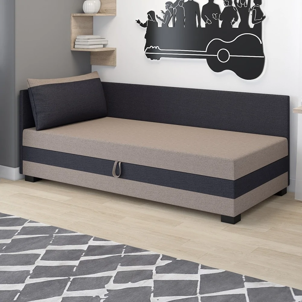 Ilia+ tapczan jednoosobowy + poduszka Gratis Łóżko młodzieżowe dla studenta Ilia+ tapczan jednoosobowy + poduszka Gratis Łóżko młodzieżowe dla studenta