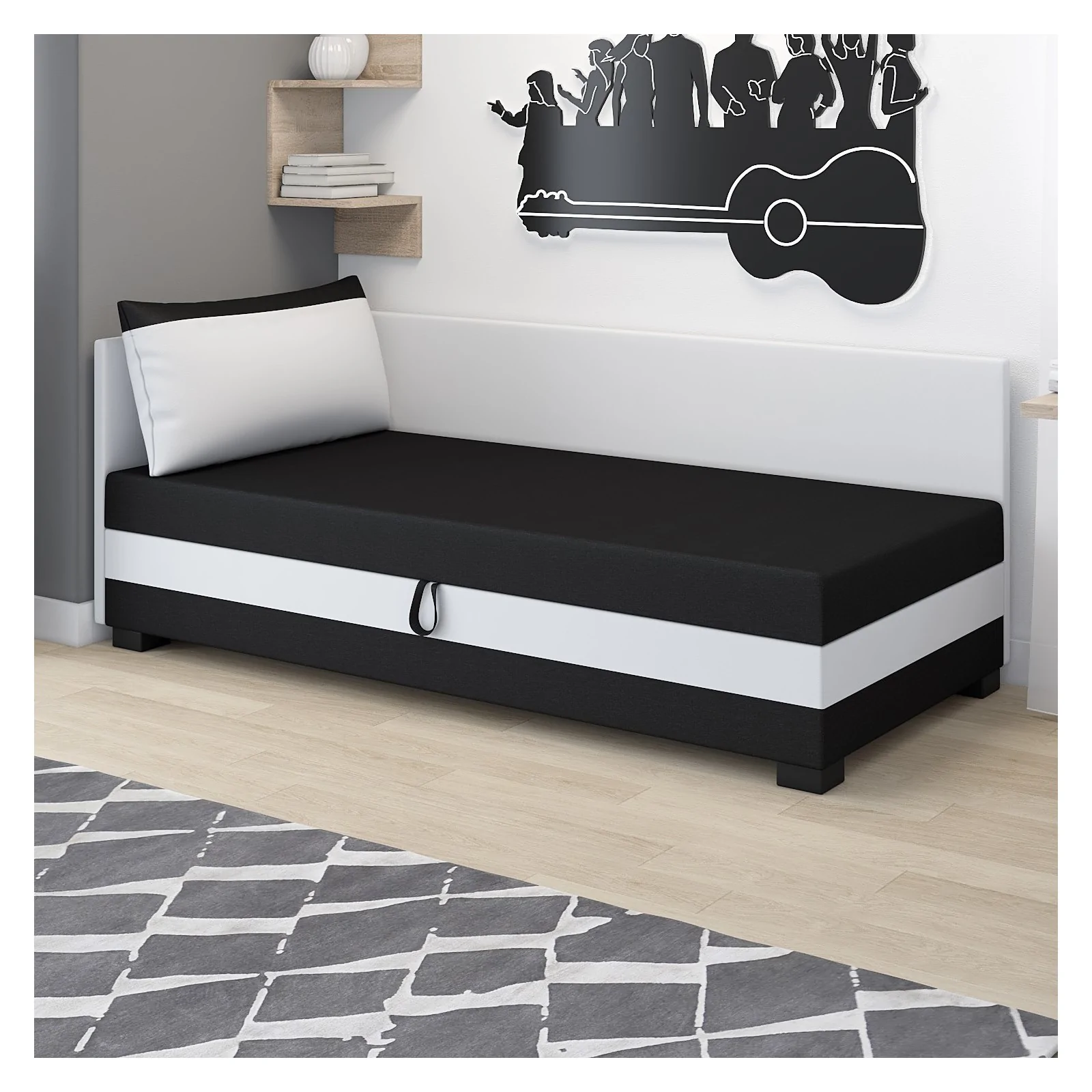 Łóżko młodzieżowe Ilia+ z poduszką Gratis Tapczan 100x195