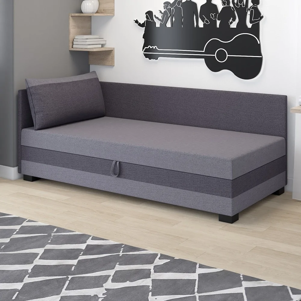 Tapczan młodzieżowy 120x195 Łóżko jednoosobowe Ilia+ z poduszką Gratis Tapczan młodzieżowy 120x195 Łóżko jednoosobowe Ilia+ z poduszką Gratis