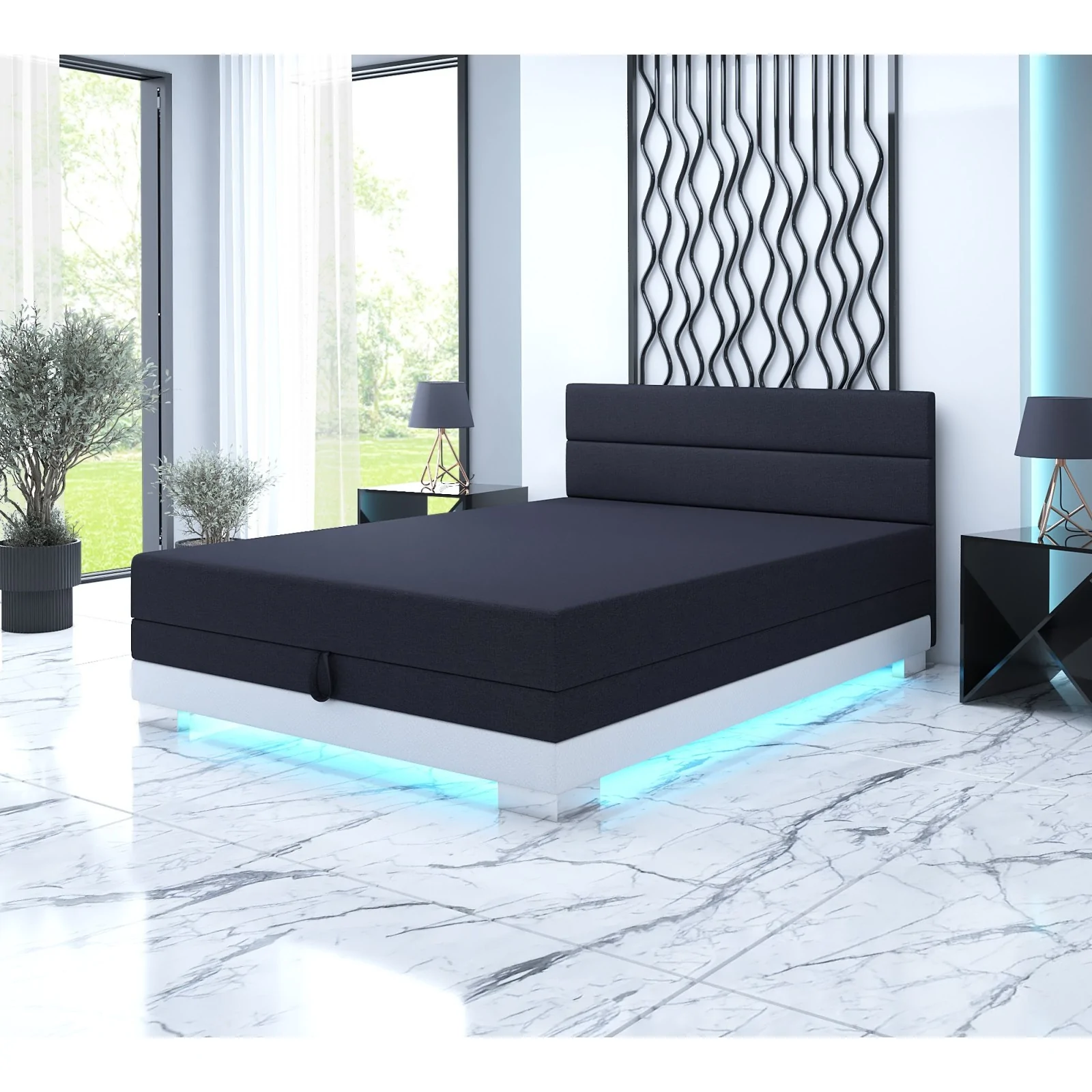 Łóżko 90x200 Tapczan jednoosobowy z materacem Torin