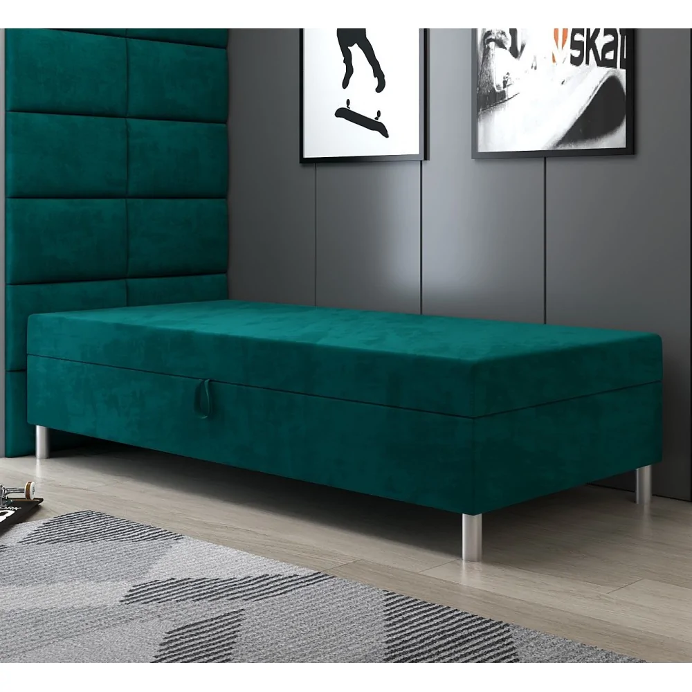 Tapczan jednoosobowy Prince 80x195 Łóżko młodzieżowe z pojemnikiem Tapczan jednoosobowy Prince 80x195 Łóżko młodzieżowe z pojemnikiem