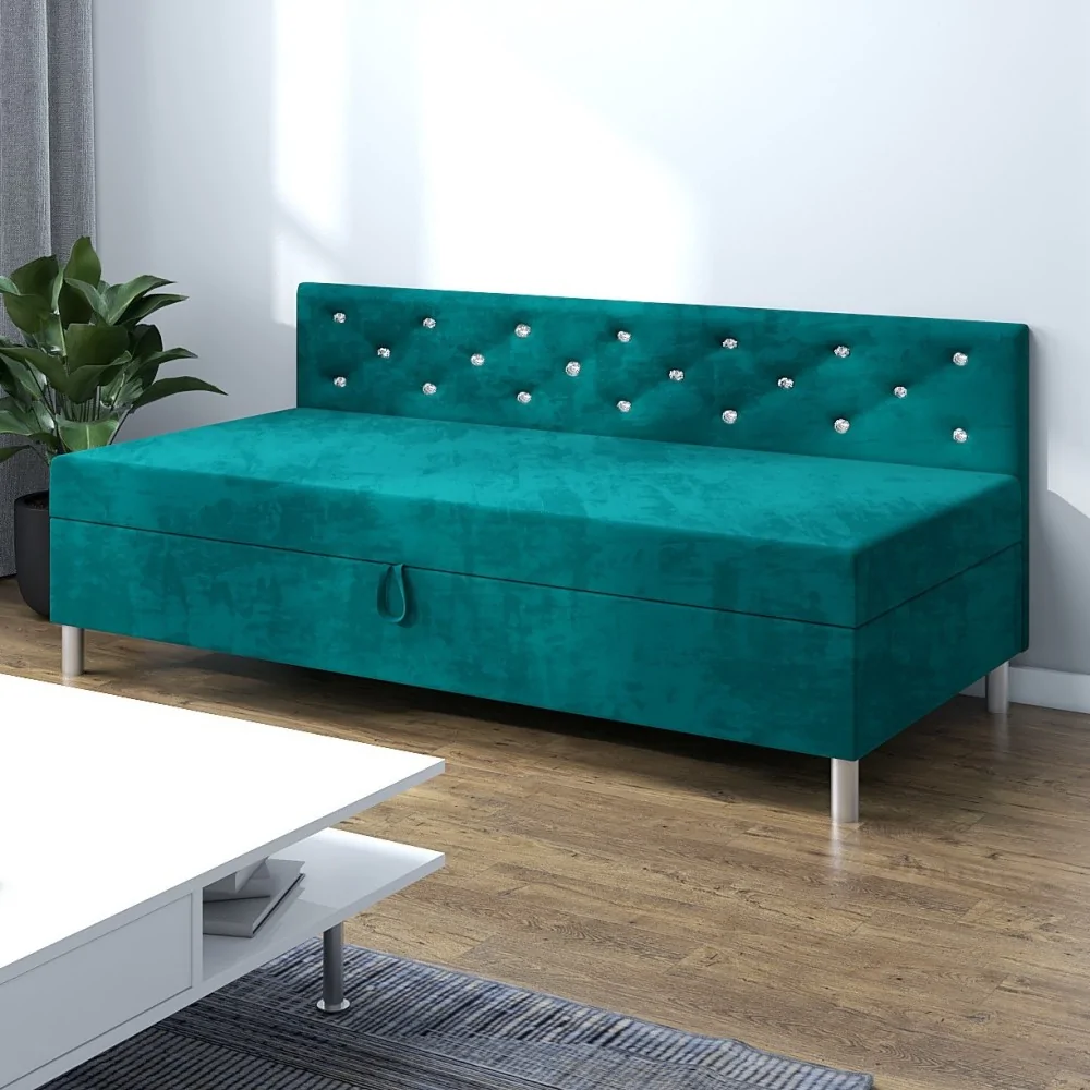 Tapczan Princess+ bok 100x195 Łóżko jednoosobowe młodzieżowe z oparciem