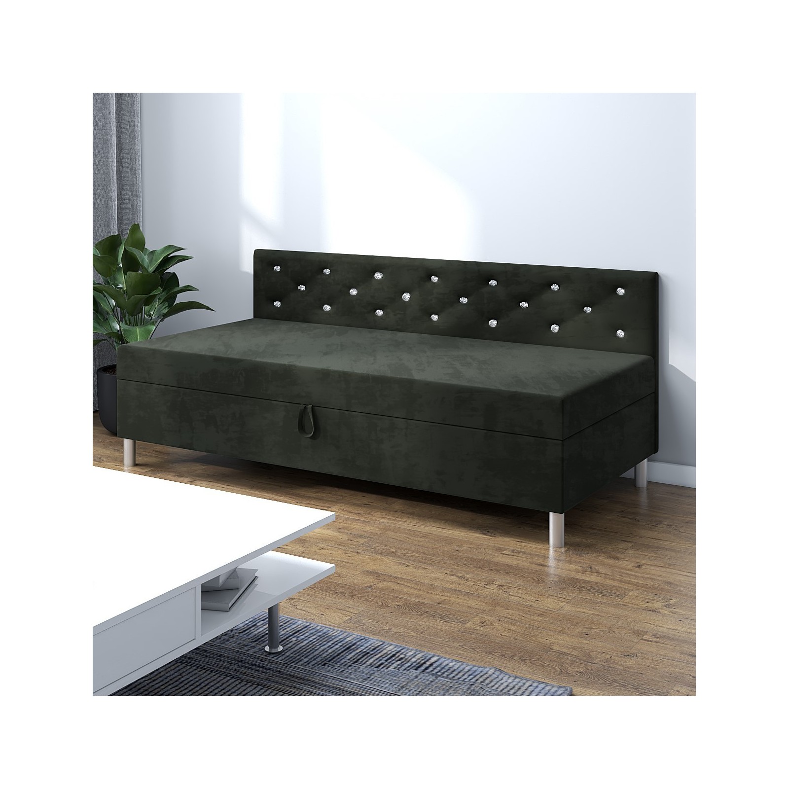 Tapczan z pojemnikiem Princess+ bok 120x195