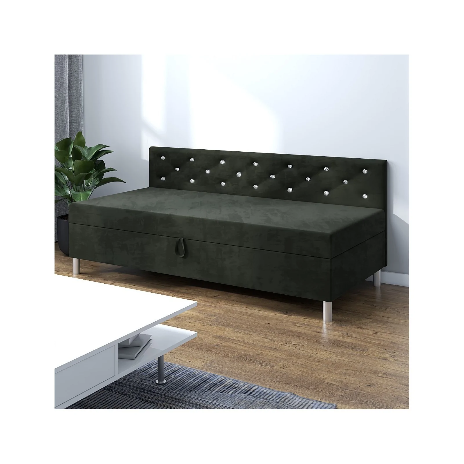 Tapczan z pojemnikiem Princess+ bok 120x195