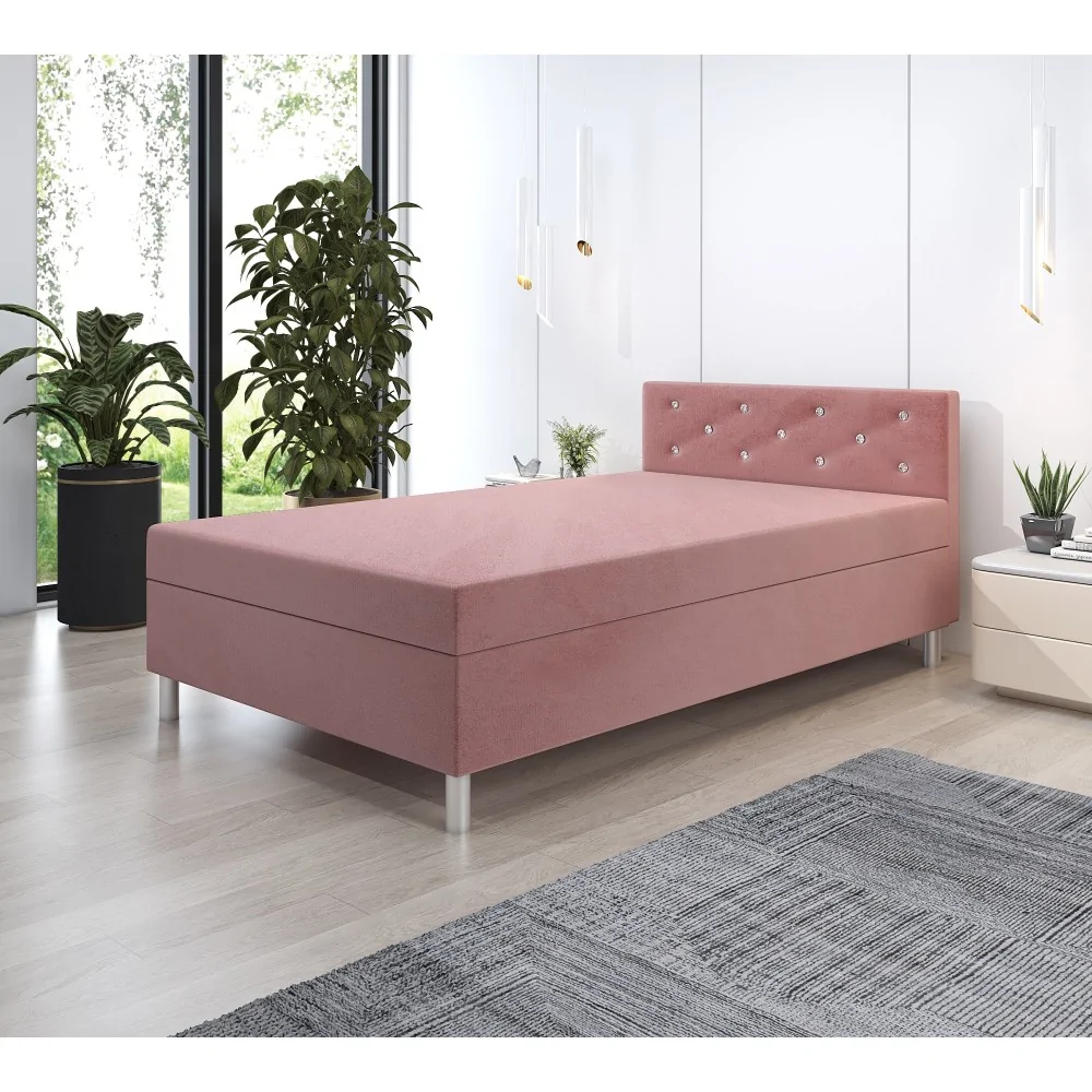 Łóżko młodzieżowe 100x200 Tapczan jednoosobowy z materacem Princess Łóżko młodzieżowe 100x200 Tapczan jednoosobowy z materacem Princess