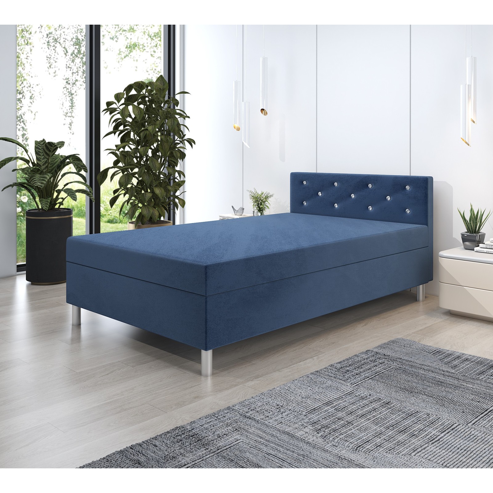 Łóżko 120x200 Tapczan z pojemnikiem Princess