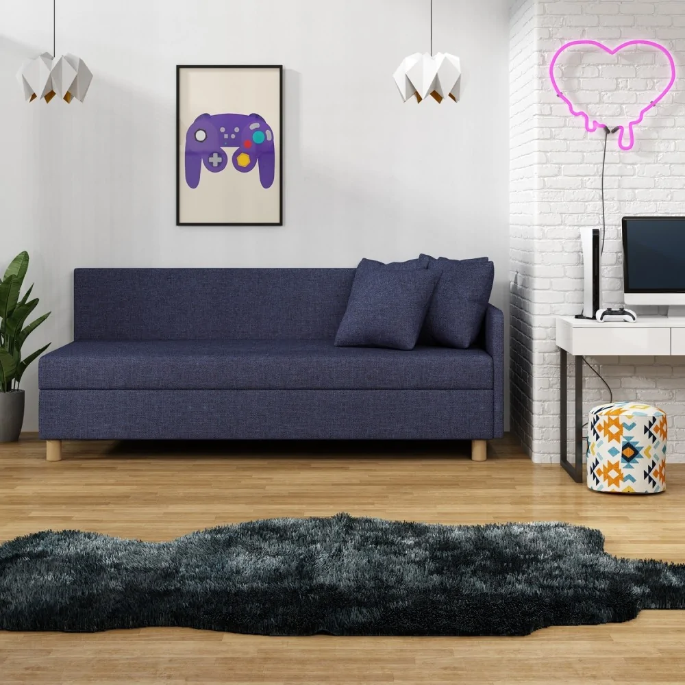 Tapczan jednoosobowy Mia Gold 100x195 Łóżko z materacem Tapczan jednoosobowy Mia Gold 100x195 Łóżko z materacem