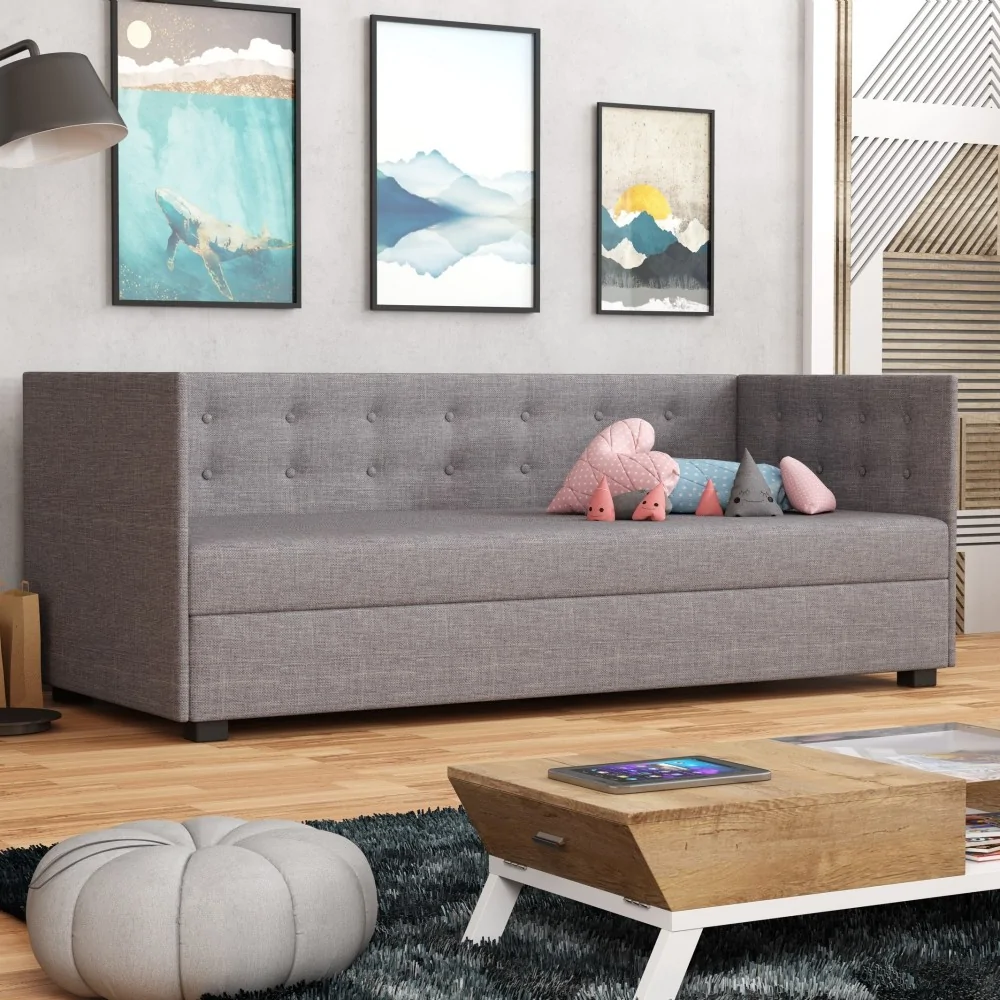 Tapczan jednoosobowy Olaf Pro Łóżko młodzieżowe z pojemnikiem na pościel Tapczan jednoosobowy Olaf Pro Łóżko młodzieżowe z pojemnikiem na pościel