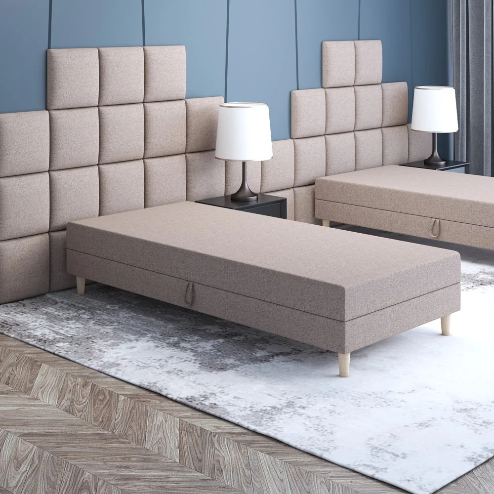 Łóżko jednoosobowe 90x195 Tapczan w stylu skandynawskim Eliot