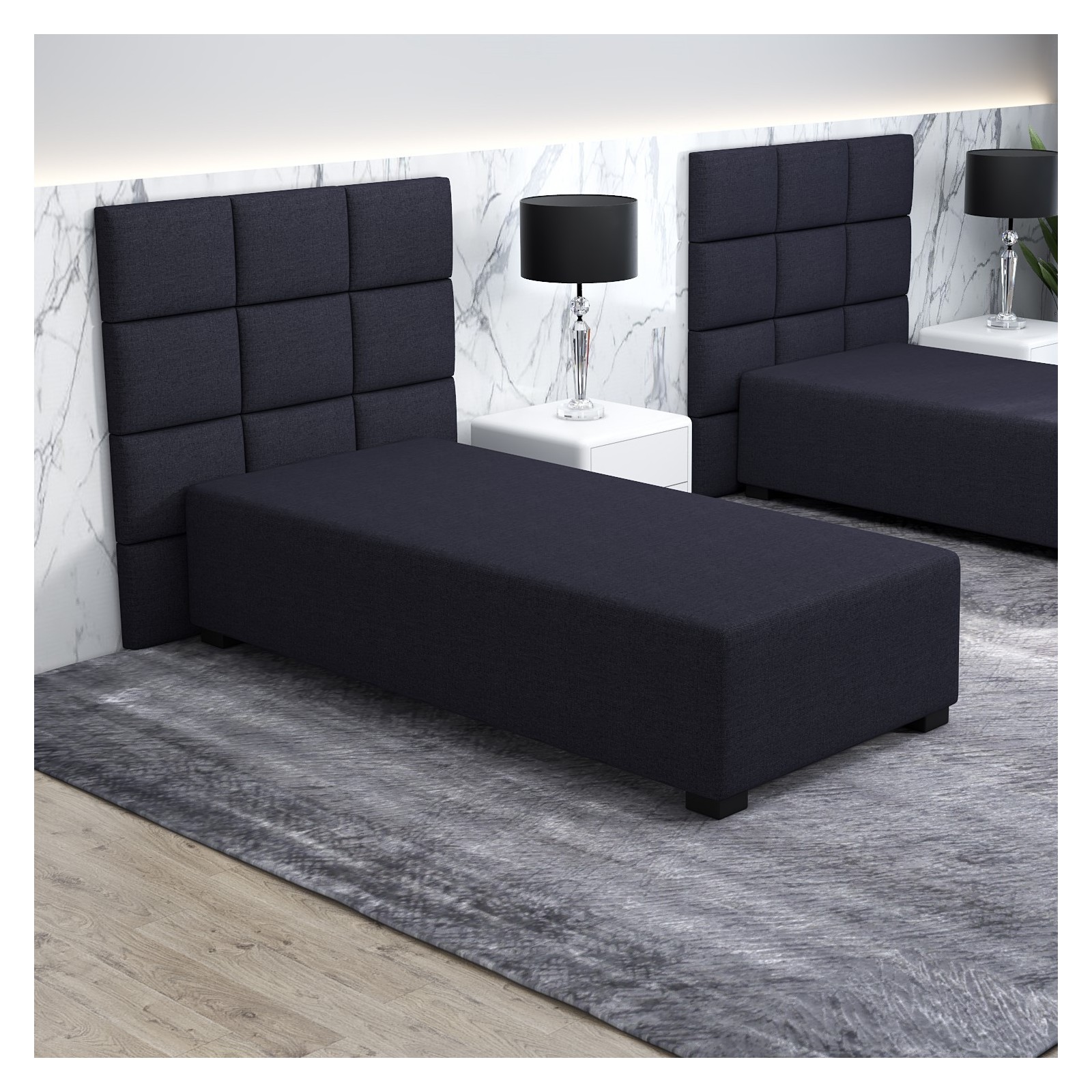 Łóżko jednoosobowe 90x195 Tapczan z materacem