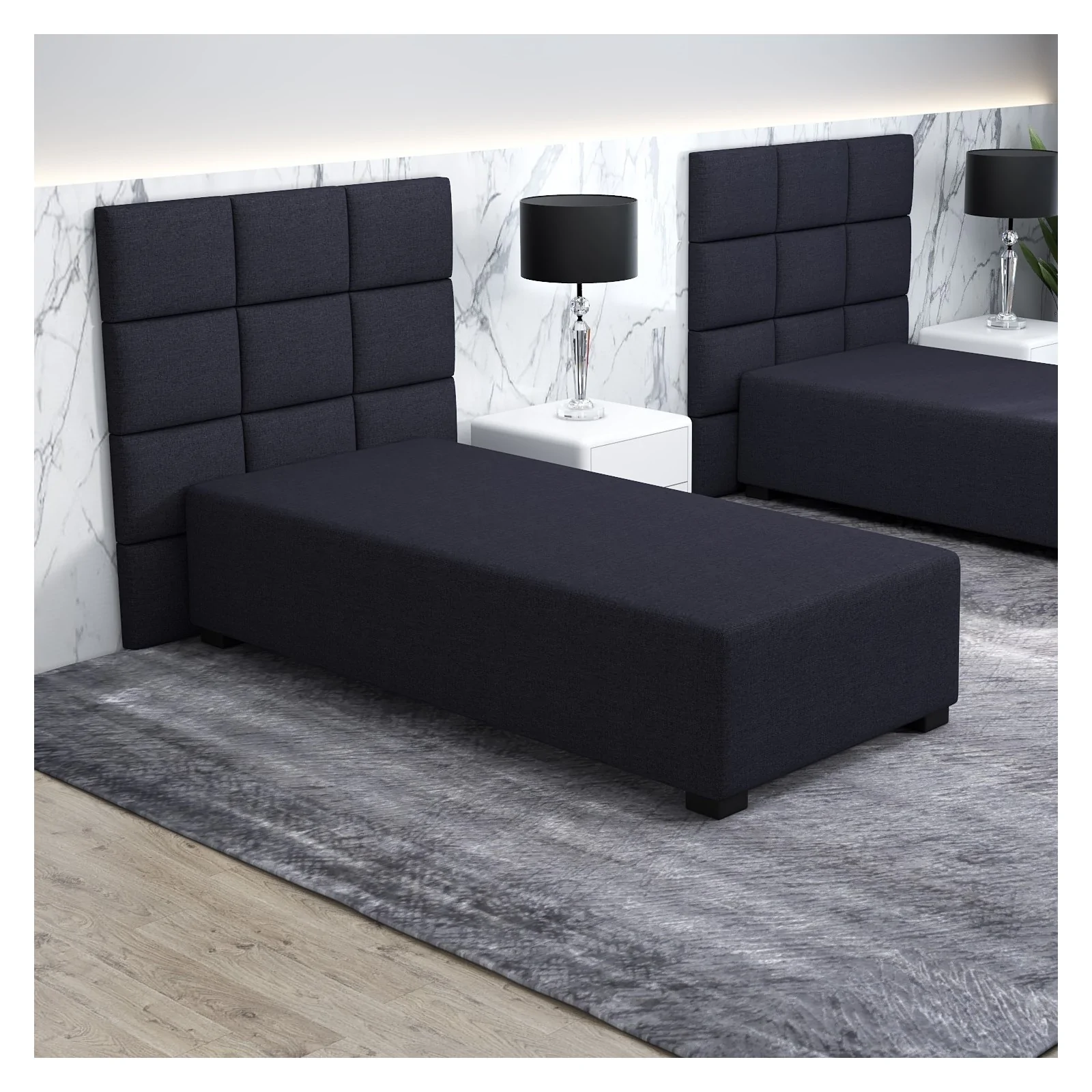 Łóżko jednoosobowe 90x195 Tapczan z materacem