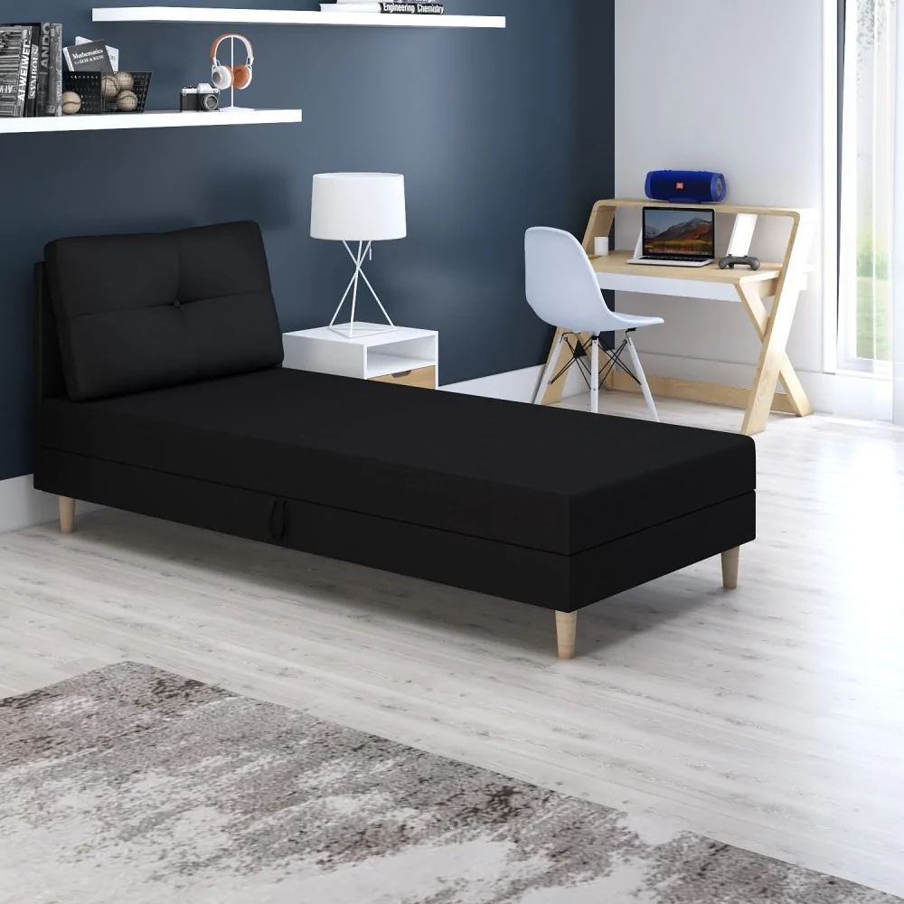 Łóżko jednoosobowe Tapczan młodzieżowy Lars +pojemnik na pościel Łóżko jednoosobowe Tapczan młodzieżowy Lars +pojemnik na pościel