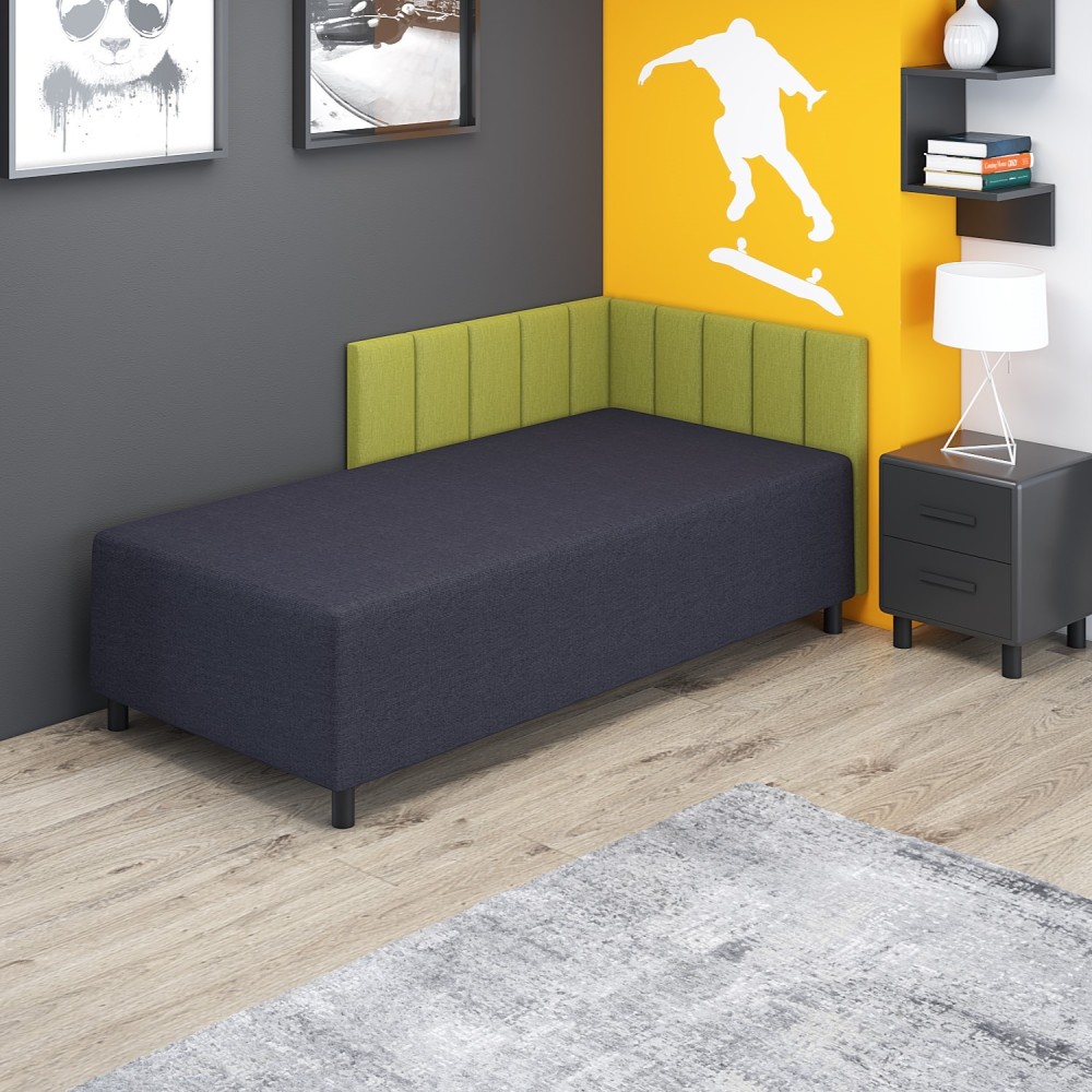 Łóżko jednoosobowe Tapczan narożny z materacem Leo+ Łóżko jednoosobowe Tapczan narożny z materacem Leo+