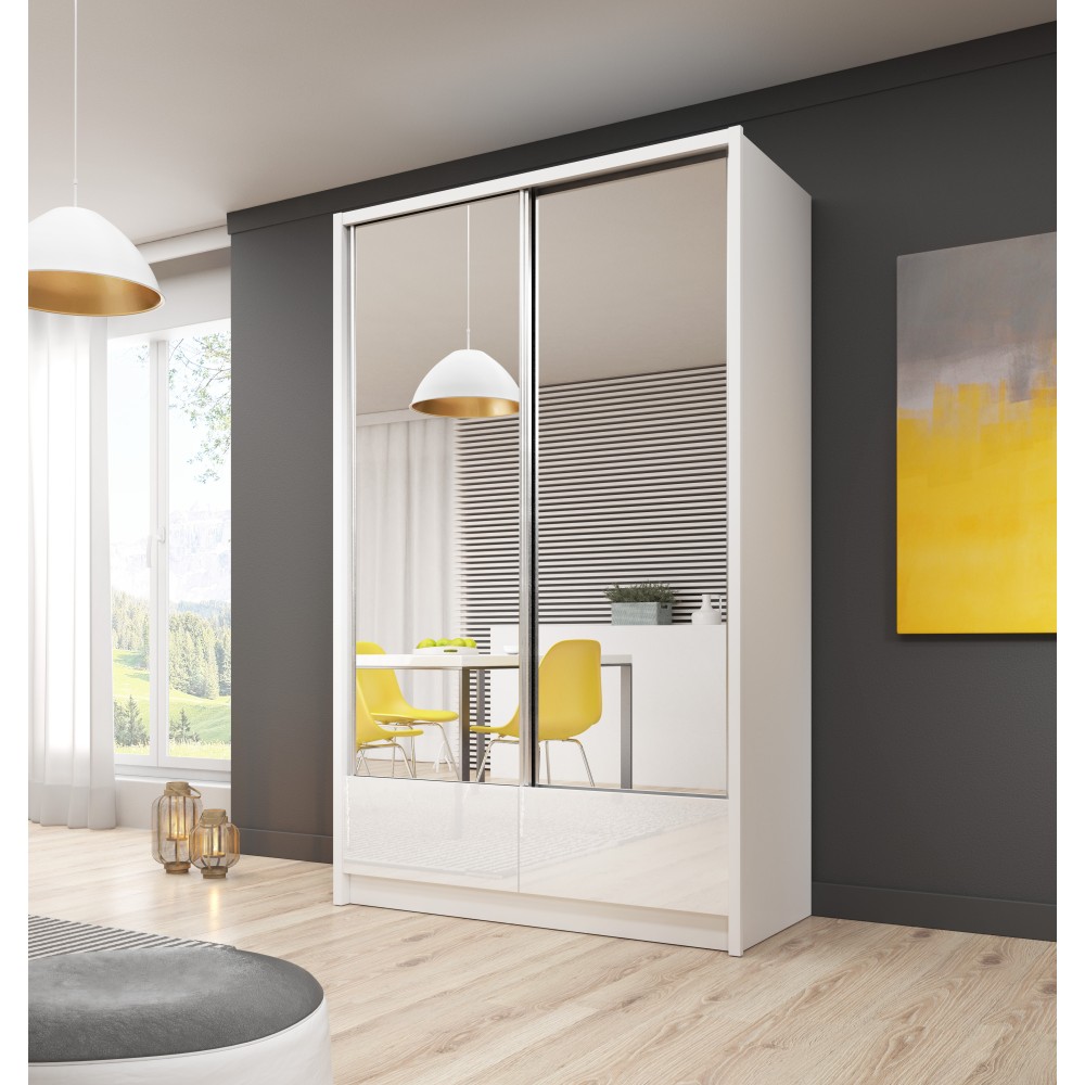 Szafa przesuwna Aria II z dwoma lustrami Szafa przesuwna Aria II z dwoma lustrami