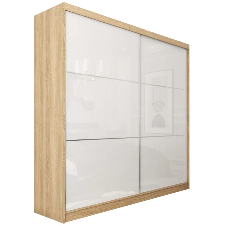 Szafa przesuwna ze szkłem Lacobel VIVIO 200 cm