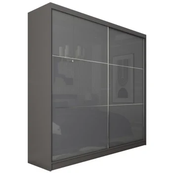 Szafa przesuwna ze szkłem Lacobel VIVIO 200 cm Szafa przesuwna ze szkłem Lacobel VIVIO 200 cm