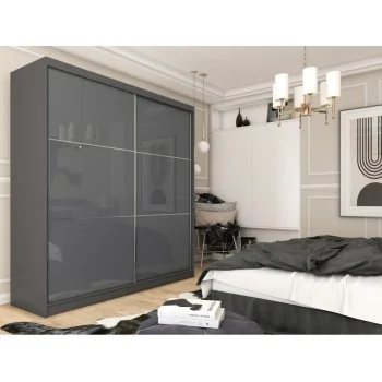 Szafa przesuwna ze szkłem Lacobel VIVIO 200 cm Szafa przesuwna ze szkłem Lacobel VIVIO 200 cm