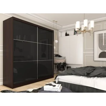 Szafa przesuwna ze szkłem Lacobel VIVIO 200 cm Szafa przesuwna ze szkłem Lacobel VIVIO 200 cm