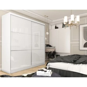 Szafa przesuwna ze szkłem Lacobel VIVIO 200 cm Szafa przesuwna ze szkłem Lacobel VIVIO 200 cm