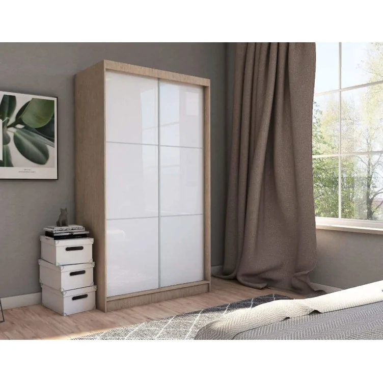 Szafa przesuwna ze szkłem Lacobel VIVIO 150 cm