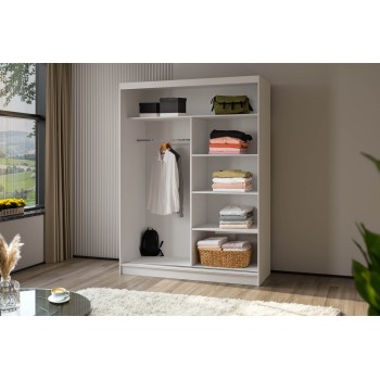 Szafa ze szkłem Lacobel VIVIO 160 cm