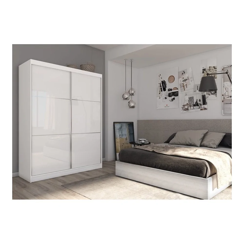 Szafa ze szkłem Lacobel VIVIO 160 cm