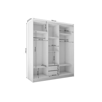 Szafa przesuwna VIVIO 180 cm Szafa przesuwna VIVIO 180 cm
