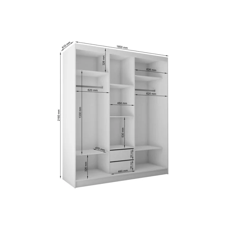 Szafa przesuwna VIVIO 180 cm