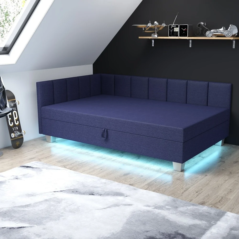 Tapczan Marcela+ granat 80/195 Produkt outletowy 9/75