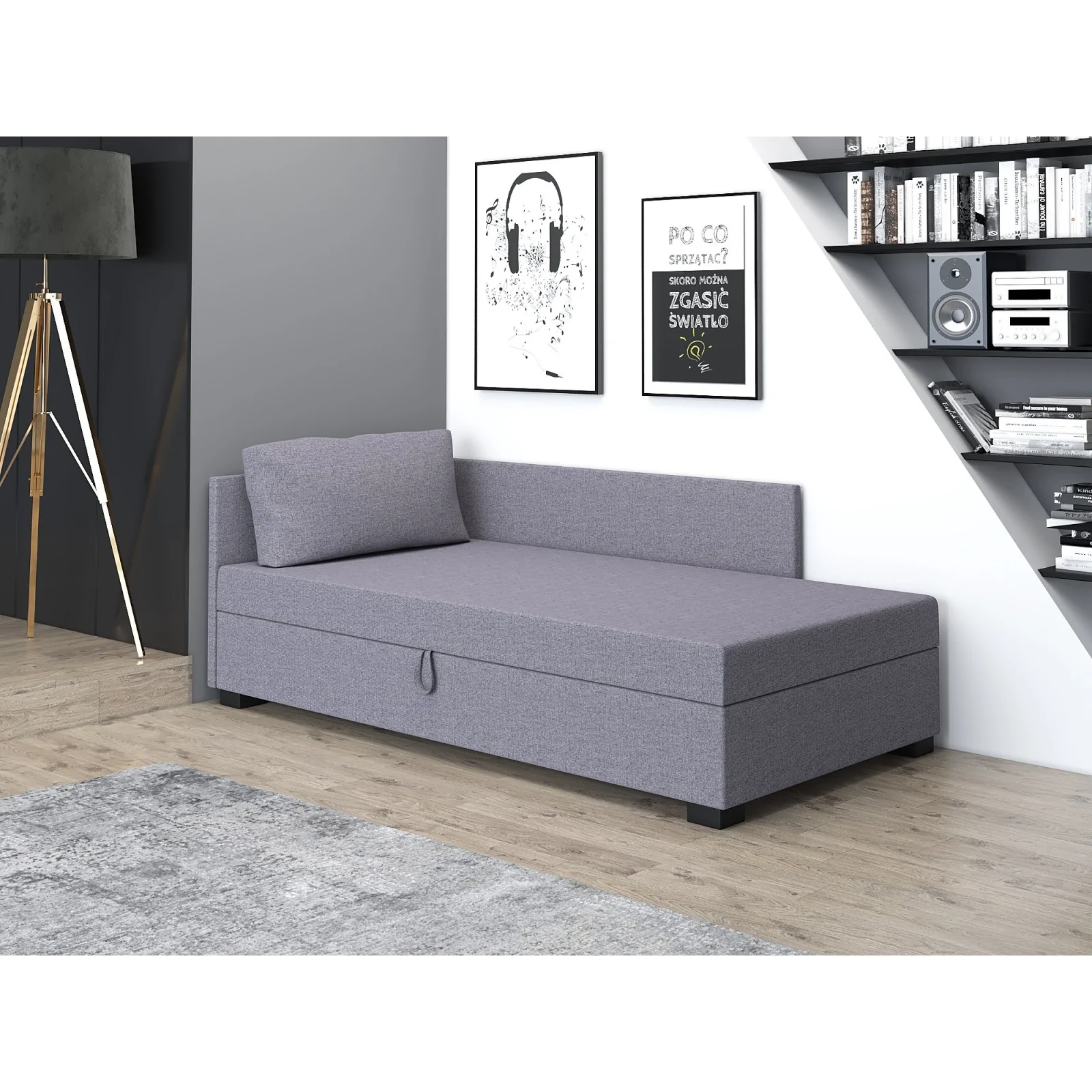 Tapczan Pola+ materac bonell 80/195 Produkt outletowy 10/41