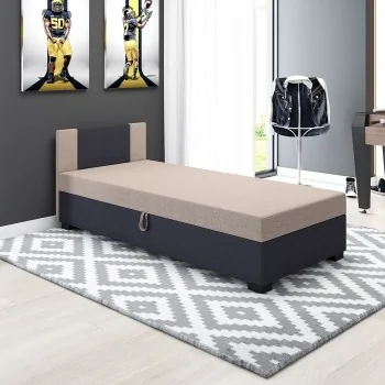 Łóżko z materacem Tapczan jednoosobowy młodzieżowy Axel