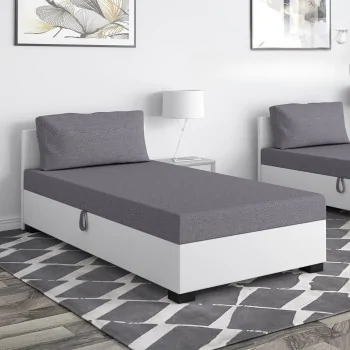Łóżko Pola+ z pojemnikiem, tapczan jednoosobowy hotelowy młodzieżowy