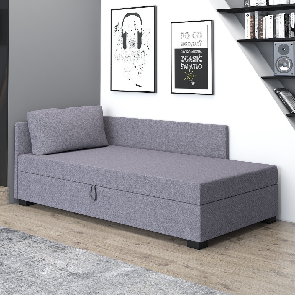 Łóżko Pola+ z pojemnikiem, tapczan jednoosobowy hotelowy młodzieżowy Łóżko Pola+ z pojemnikiem, tapczan jednoosobowy hotelowy młodzieżowy