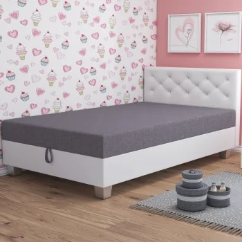 Tapczan jednoosobowy młodzieżowy Łóżko Astrid z oświetleniem Led