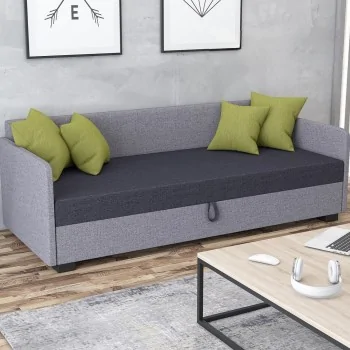 Łóżko jednoosobowe Mia Tapczan z pojemnikiem +poduszka Gratis