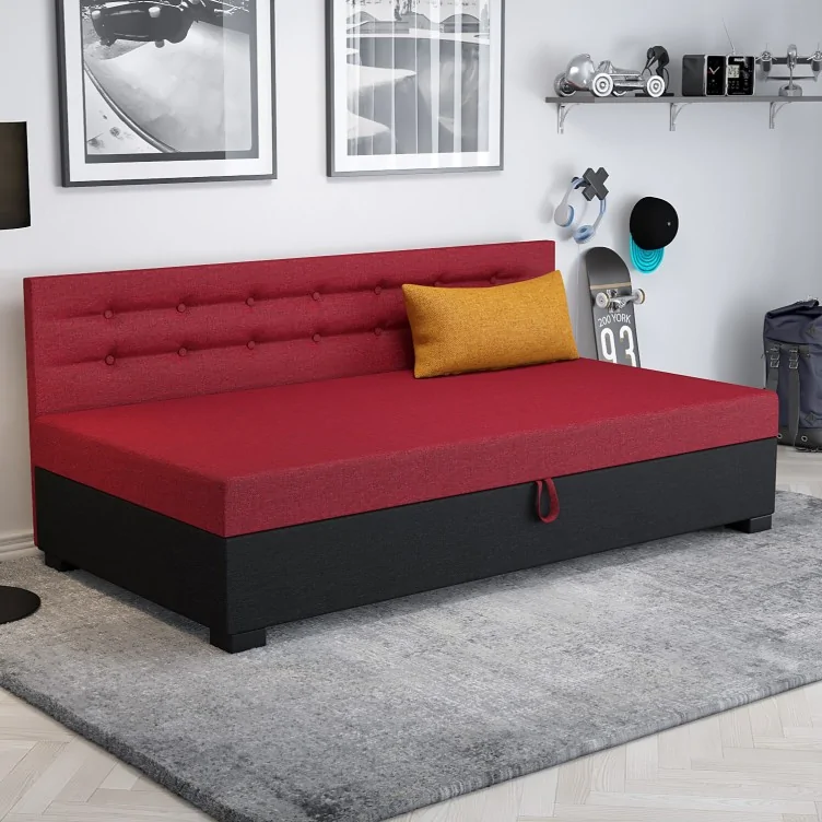 Łóżko młodzieżowe Tapczan jednoosobowy Olaf z bokiem