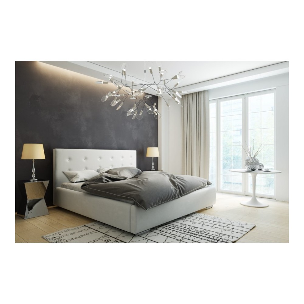 Łóżko małżeńskie, tapicerowane Lili +pojemnik na pościel Łóżko małżeńskie, tapicerowane Lili +pojemnik na pościel